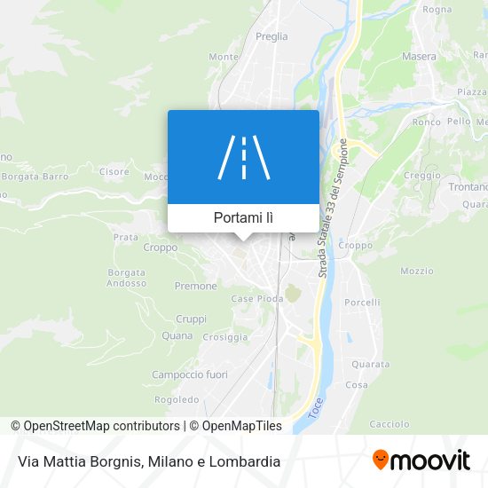 Mappa Via Mattia Borgnis