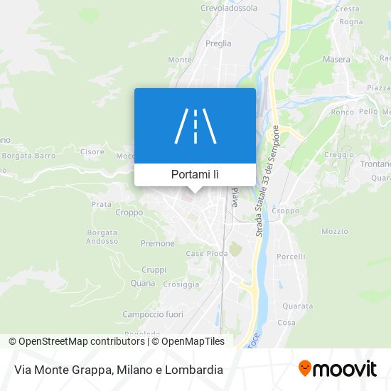 Mappa Via Monte Grappa