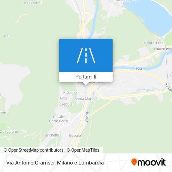 Mappa Via Antonio Gramsci