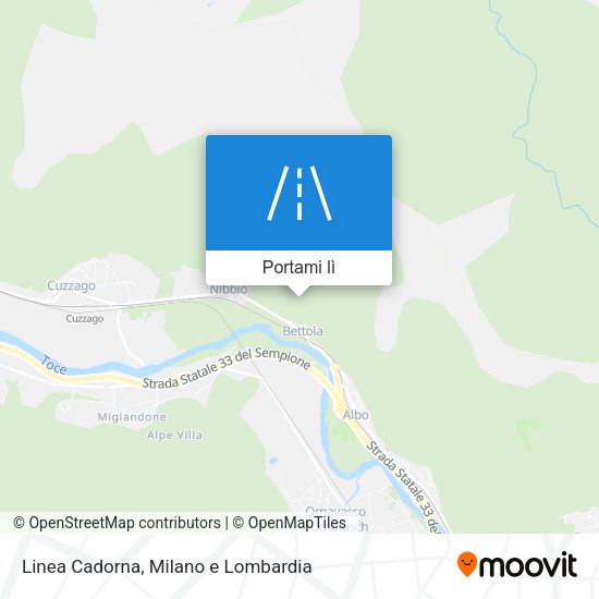 Mappa Linea Cadorna