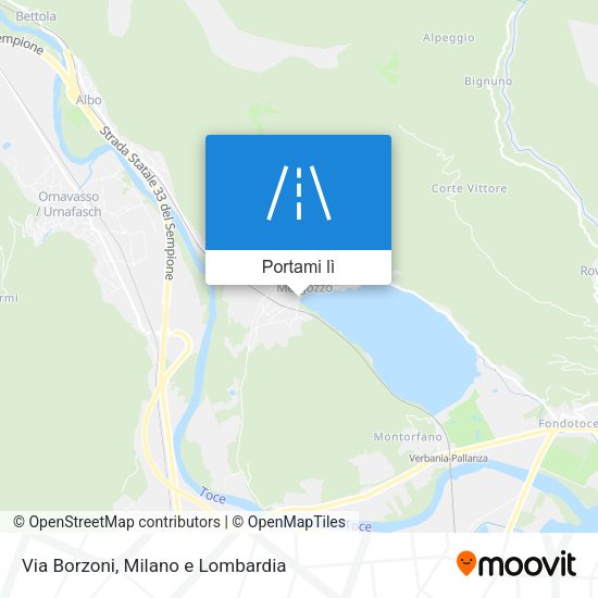 Mappa Via Borzoni