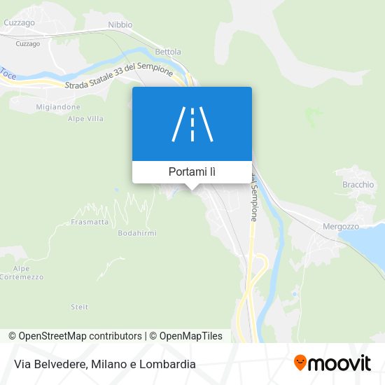 Mappa Via Belvedere