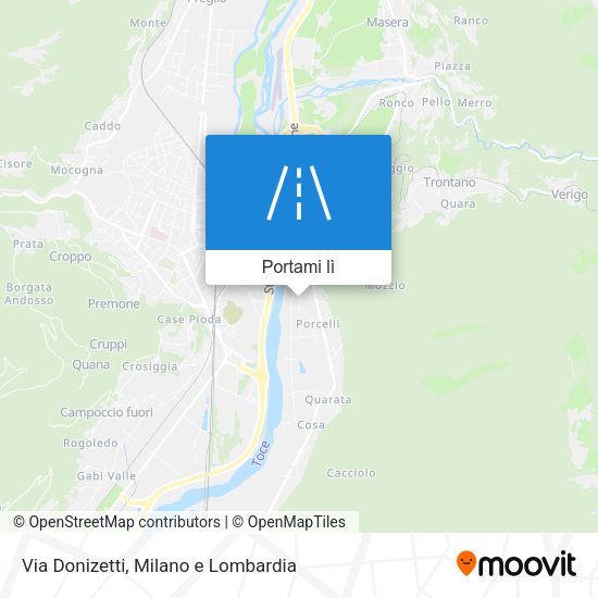 Mappa Via Donizetti
