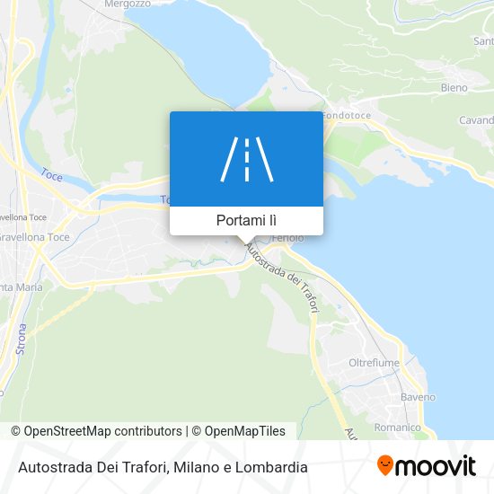 Mappa Autostrada Dei Trafori