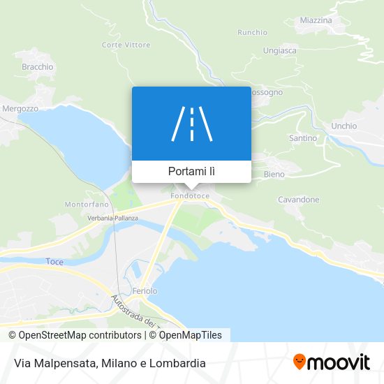 Mappa Via Malpensata