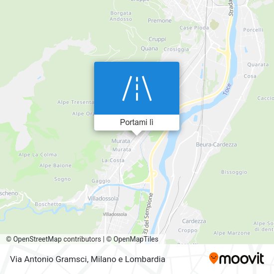 Mappa Via Antonio Gramsci