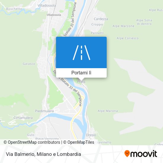 Mappa Via Balmerio