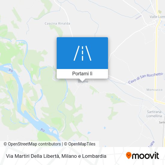 Mappa Via Martiri Della Libertà
