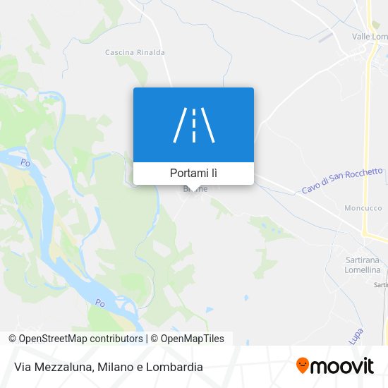 Mappa Via Mezzaluna