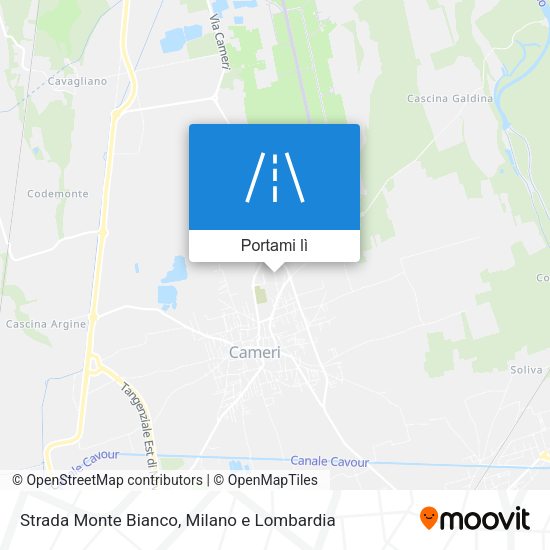 Mappa Strada Monte Bianco