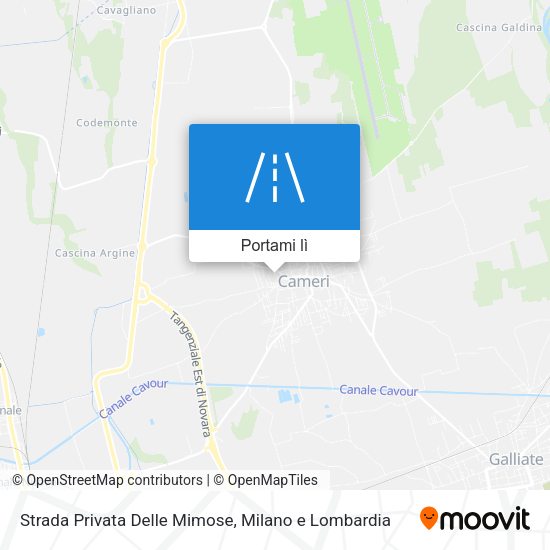 Mappa Strada Privata Delle Mimose