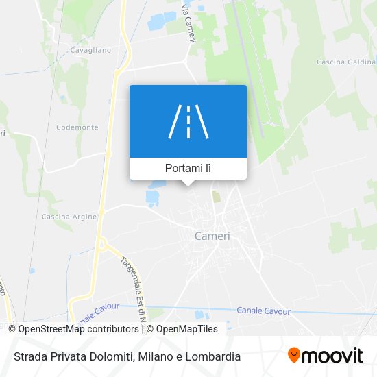 Mappa Strada Privata Dolomiti