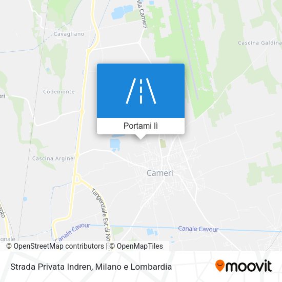 Mappa Strada Privata Indren