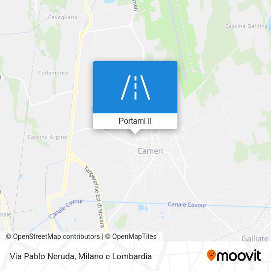 Mappa Via Pablo Neruda