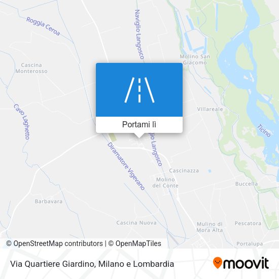 Mappa Via Quartiere Giardino