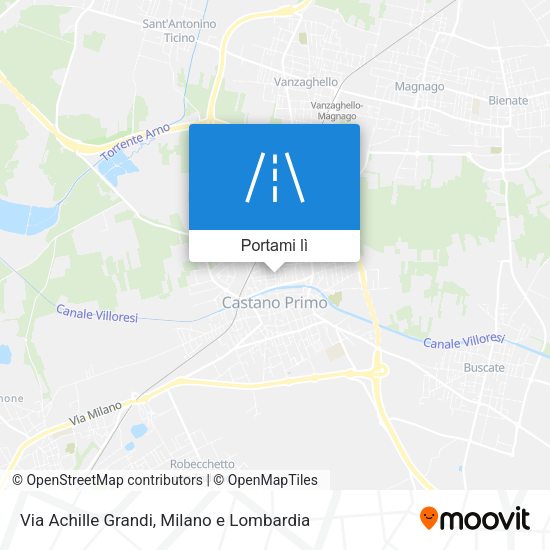 Mappa Via Achille Grandi