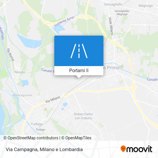 Mappa Via Campagna