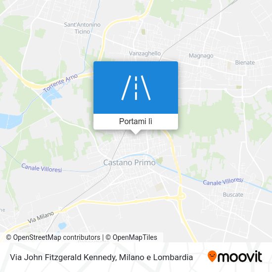 Mappa Via John Fitzgerald Kennedy