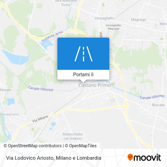 Mappa Via Lodovico Ariosto