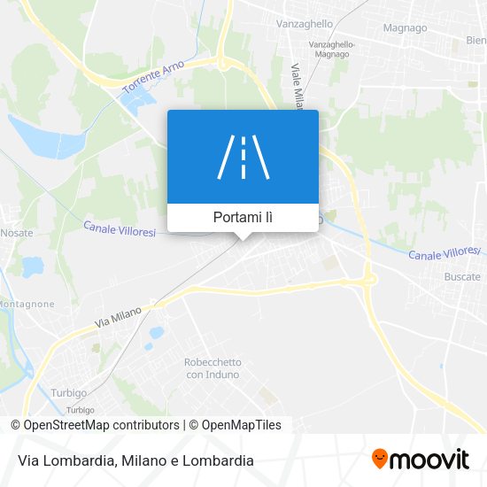 Mappa Via Lombardia