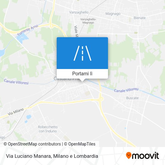 Mappa Via Luciano Manara
