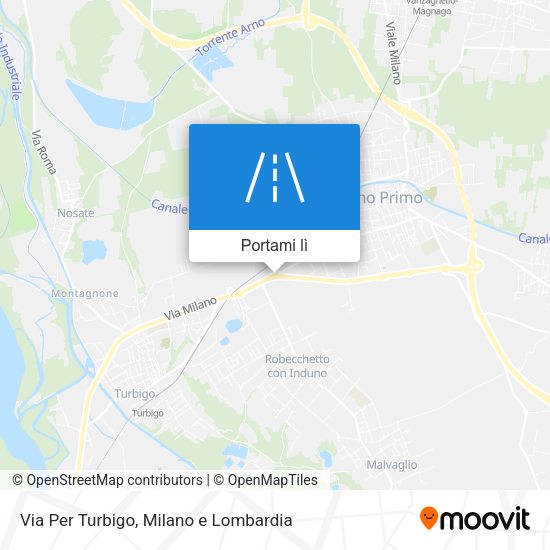 Mappa Via Per Turbigo