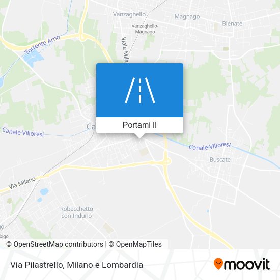 Mappa Via Pilastrello