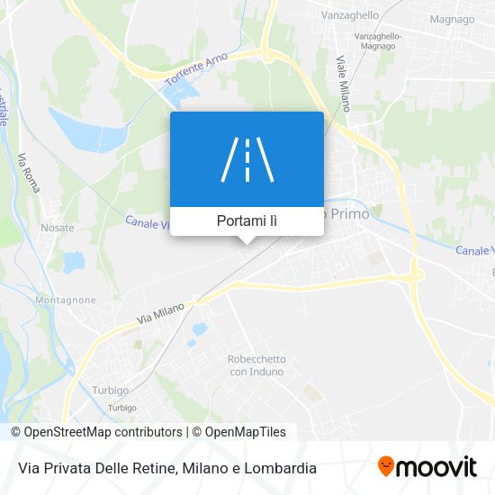 Mappa Via Privata Delle Retine