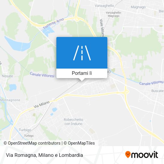 Mappa Via Romagna