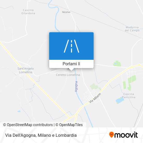 Mappa Via Dell'Agogna