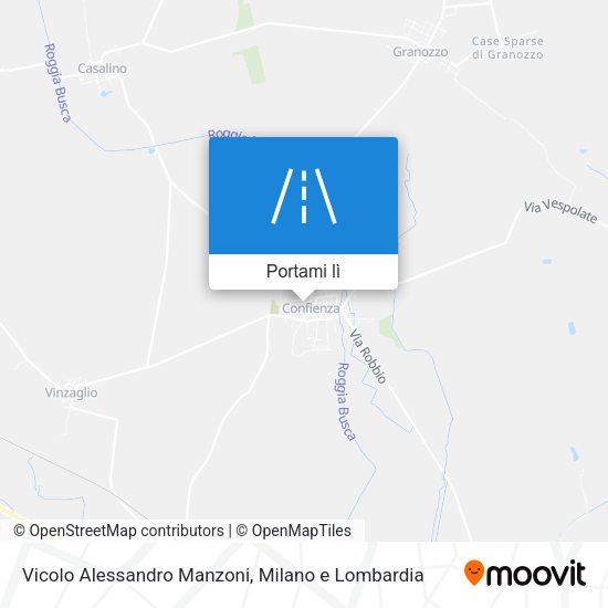 Mappa Vicolo Alessandro Manzoni