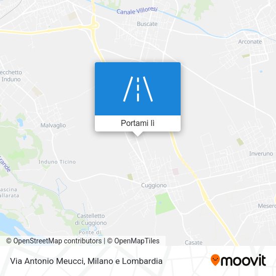 Mappa Via Antonio Meucci