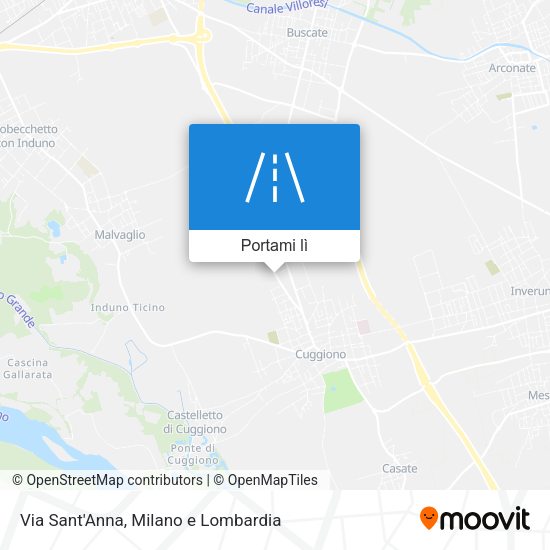 Mappa Via Sant'Anna
