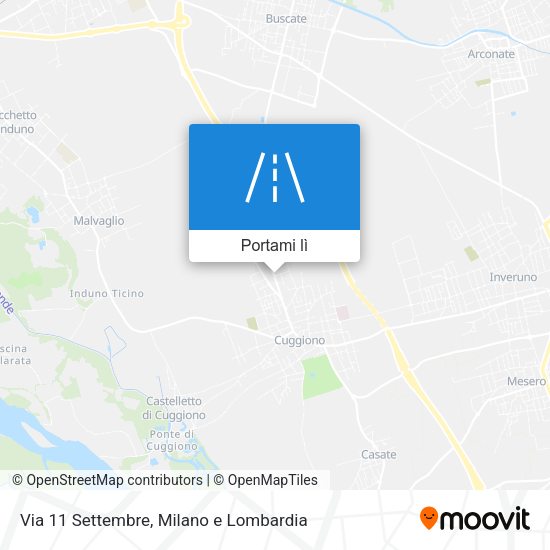 Mappa Via 11 Settembre