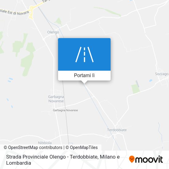 Mappa Strada Provinciale Olengo - Terdobbiate