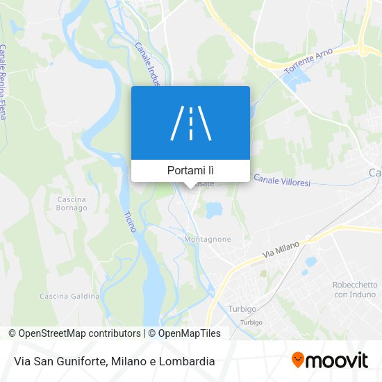 Mappa Via San Guniforte