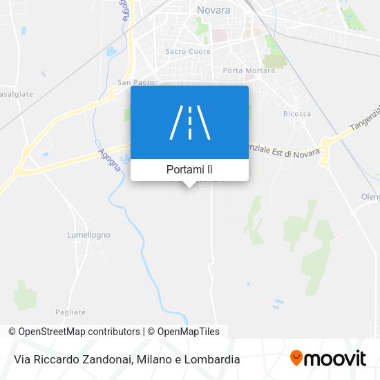 Mappa Via Riccardo Zandonai