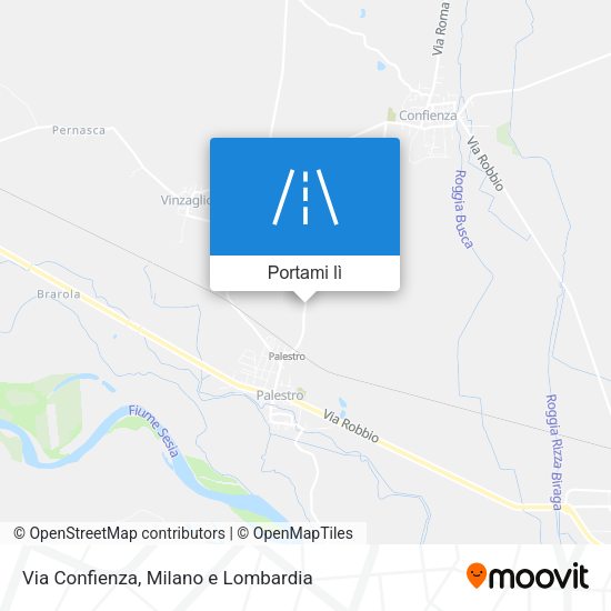 Mappa Via Confienza