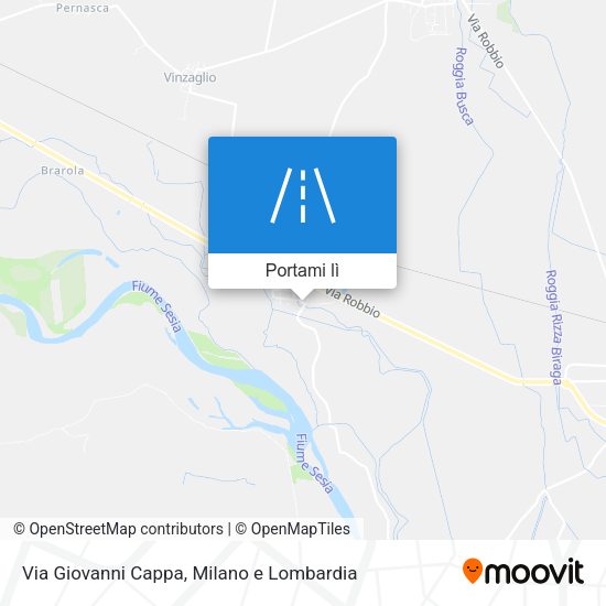 Mappa Via Giovanni Cappa