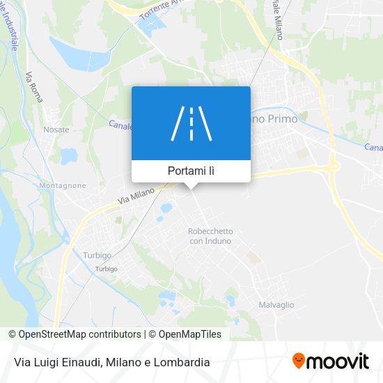 Mappa Via Luigi Einaudi
