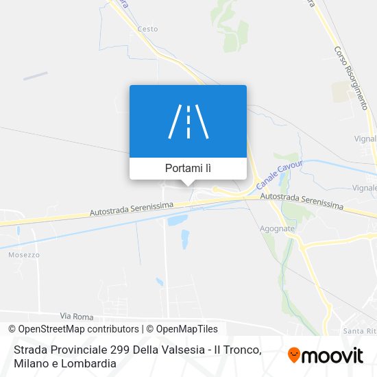 Mappa Strada Provinciale 299 Della Valsesia - II Tronco