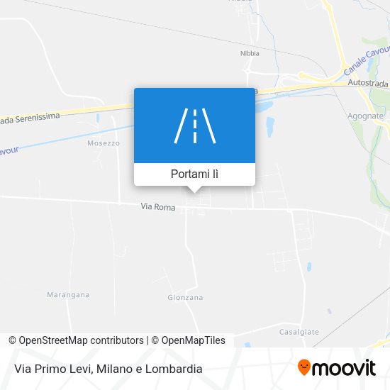 Mappa Via Primo Levi