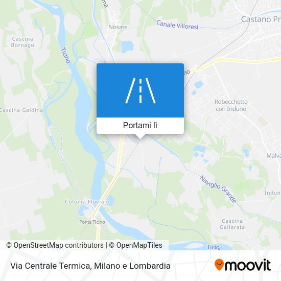 Mappa Via Centrale Termica