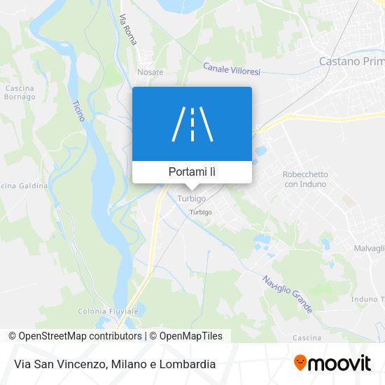 Mappa Via San Vincenzo