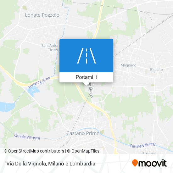 Mappa Via Della Vignola