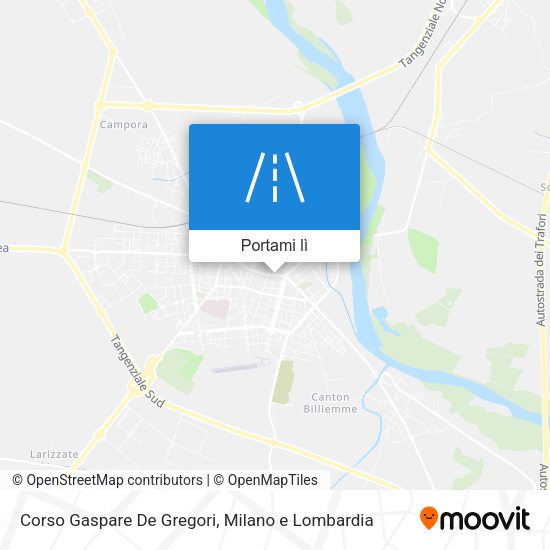 Mappa Corso Gaspare De Gregori