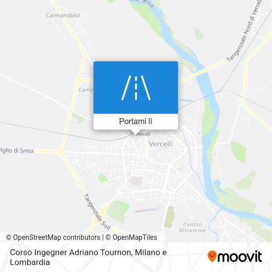 Mappa Corso Ingegner Adriano Tournon