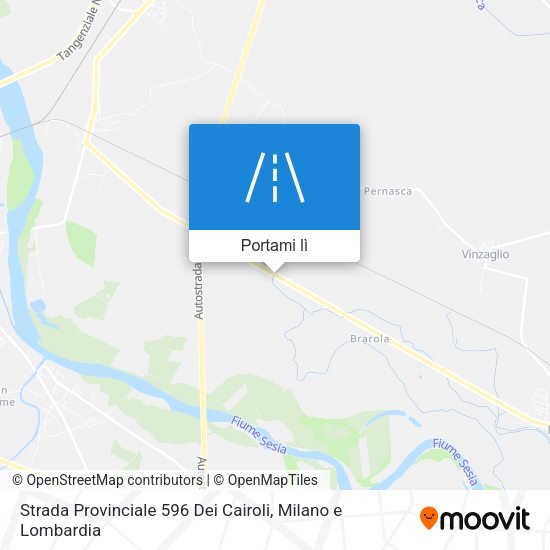 Mappa Strada Provinciale 596 Dei Cairoli