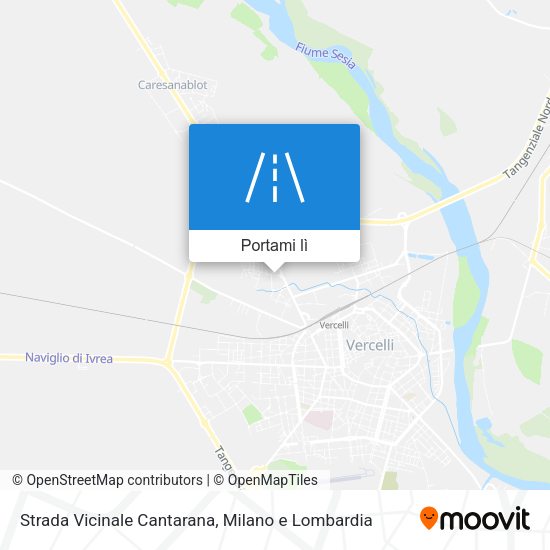 Mappa Strada Vicinale Cantarana