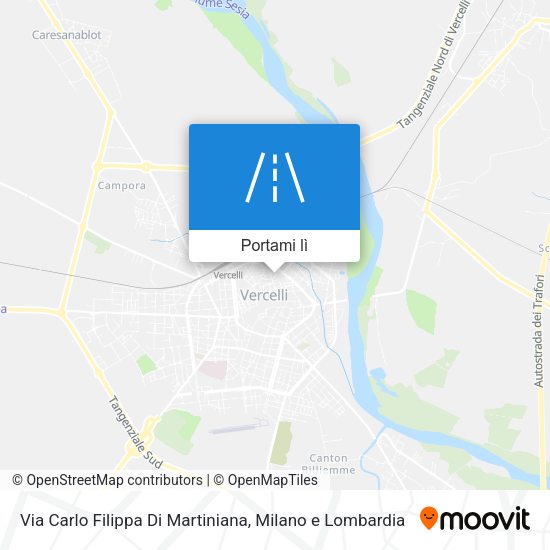 Mappa Via Carlo Filippa Di Martiniana